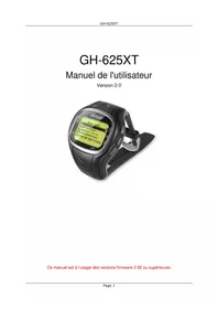Notice GLOBALSAT GH625XT Smartwatch