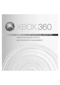 Notice MICROSOFT XBOX 360 WIRELESS NETWORKING ADAPTER STAND Console