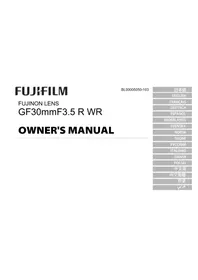 Notice FUJIFILM GF30MMF3.5 R WR 相机