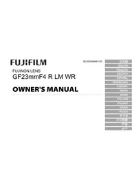 Notice FUJIFILM GF23MMF4 R LM WR Appareil photo