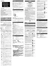 Notice FUJIFILM BCW126 Chargeur de piles