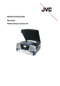 Notice JVC RDF327B Platenspeler