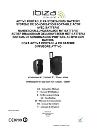 Notice IBIZA SOUND HYBRID10VHFBT Lautsprecher