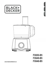 Notice BLACK & DECKER FX650 Robot ménager