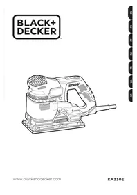 Notice BLACK & DECKER KA330 Zımpara makinesi