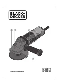 Notice BLACK & DECKER KFBEG125 Zımpara makinesi