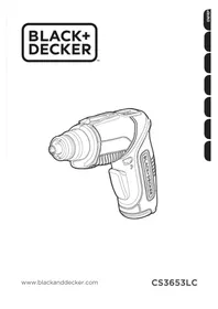 Notice BLACK & DECKER CS3653LC Vidalama