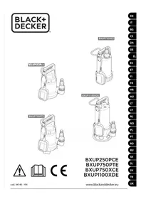 Notice BLACK & DECKER BXUP750PTE Sūknis