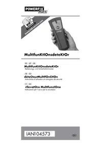 Notice POWERFIX IAN 104573 Rilevatore di metalli