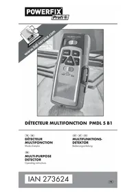 Notice POWERFIX IAN 273624 Metal detector