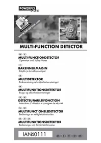 Notice POWERFIX IAN 40111 Metal detector
