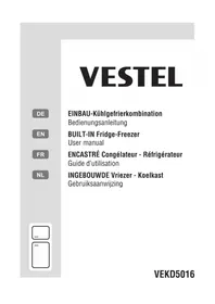 Notice VESTEL VEKD5016 Koelkast