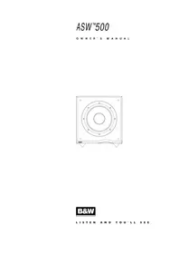 BOWERS &amp; WILKINS ASW500 - Subwoofer