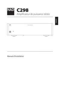 Notice NAD C298 Recepteur