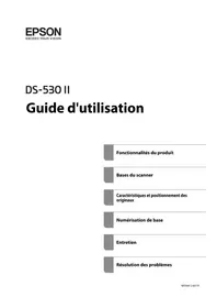 Notice EPSON WORKFORCE DS530II Scanner