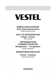 Notice VESTEL VEKK5025 Koelkast