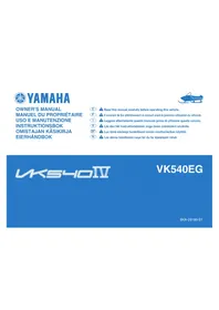 Notice YAMAHA VK540IV (2016) Motoneige