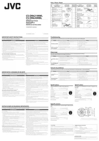 Notice JVC CSDR621MWL Haut-parleur