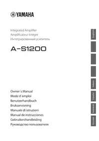 Notice YAMAHA AS1200 Ampli home-cinéma