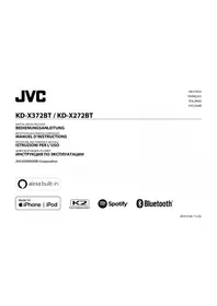 Notice JVC KDX372BT AV ресивер