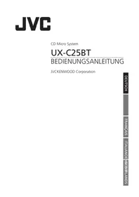 Notice JVC UXC25BT Hi-Fi System