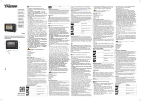 Notice TRISTAR OV1456 Four électrique