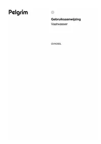 Notice Pelgrim GVW260L Dishwasher