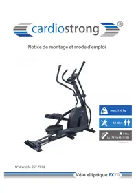 Notice Cardiostrong FX70 Vélo elliptique