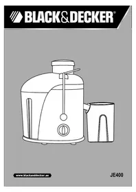 Notice BLACK & DECKER JE400 Presse-agrumes