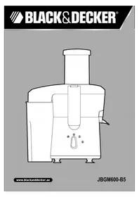 Notice BLACK & DECKER JBGM600 Presse-agrumes