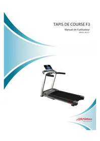 Notice Life Fitness F3 GO Tapis de course