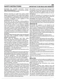 Notice HOTPOINT HAGS 72FBK Cuisinière