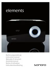Notice SONORO ELEMENTS Système hifi