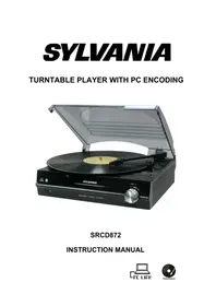 Notice SYLVANIA SRCD872 Platine_disque