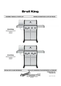 Notice Broil King BARON S 490 IR Barbecue