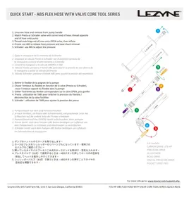 Notice Lezyne CARBON DRIVE LITE HP Pompe