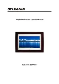 Notice SYLVANIA SDPF1087 Digital photo frame