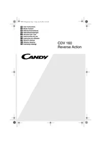 Notice CANDY ABCDV160SY Suszarka do ubrań