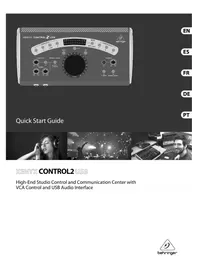 Notice BEHRINGER XENYX CONTROL2USB Interface audio
