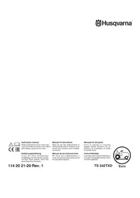 Notice HUSQVARNA TS 242TXD Tracteur de jardin