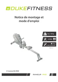 Notice Duke Fitness IR40 Formateur de vélo d'intérieur