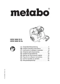 Notice METABO HWW 300020 G Bomba