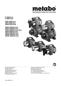 Notice METABO HWW 450025 INOX Pompa