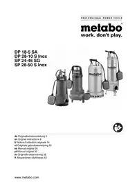 Notice METABO DP 185 SA Pump
