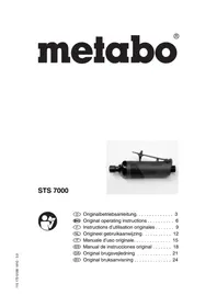 Notice METABO STS 7000 Avvitatore