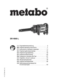 Notice METABO SR 4900 L Skruetrækker