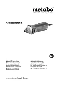 Notice METABO ANTRIEBSMOTOR IK μύλος