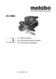Notice METABO HO 0882 Rabot