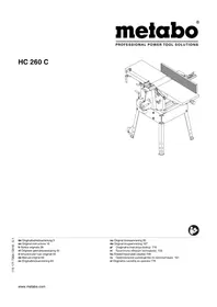 Notice METABO HC 260 C Rabot