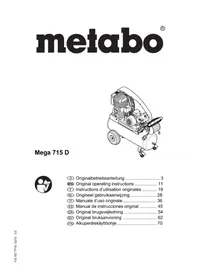 Notice METABO MEGA 715 D Compressore